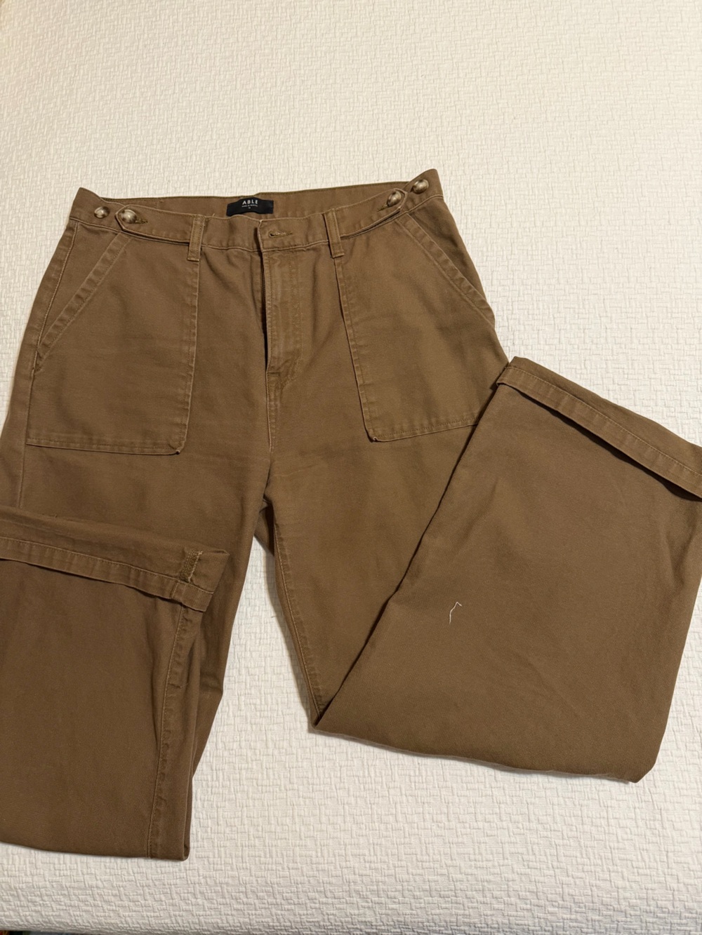 Able Fashion Women’s Brown Utility Pants
